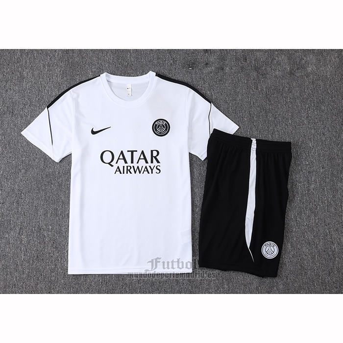 Chandal del Paris Saint-Germain Manga Corta 2026-2027 Blanco - Pantalon Corto